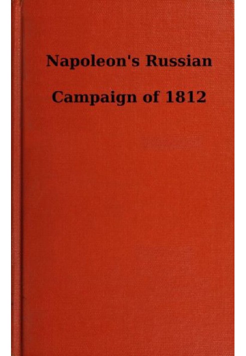 Napoleon's Russian Campaign of 1812