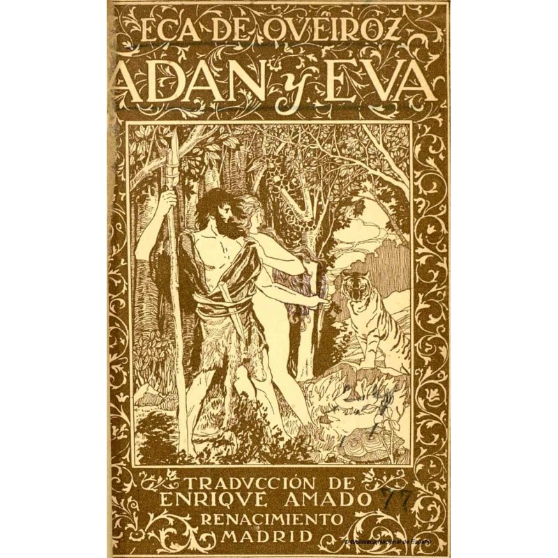 Adam and Eve in paradise