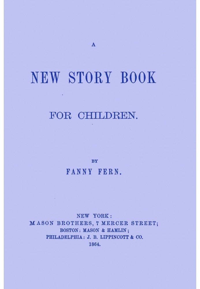 A New Story Book for Children