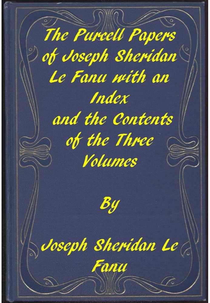 The Purcell Papers: Index and Contents of the Three Volumes