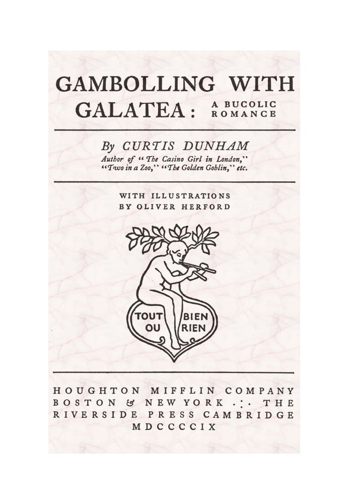 Gambolling with Galatea: a Bucolic Romance