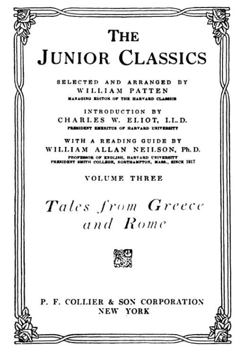 The Junior Classics, Volume 3: Tales from Greece and Rome