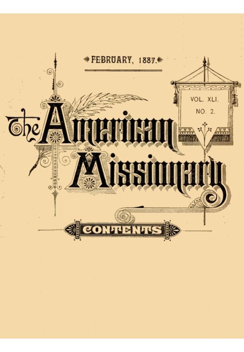 Американський місіонер — том 41, № 2, лютий 1887 р