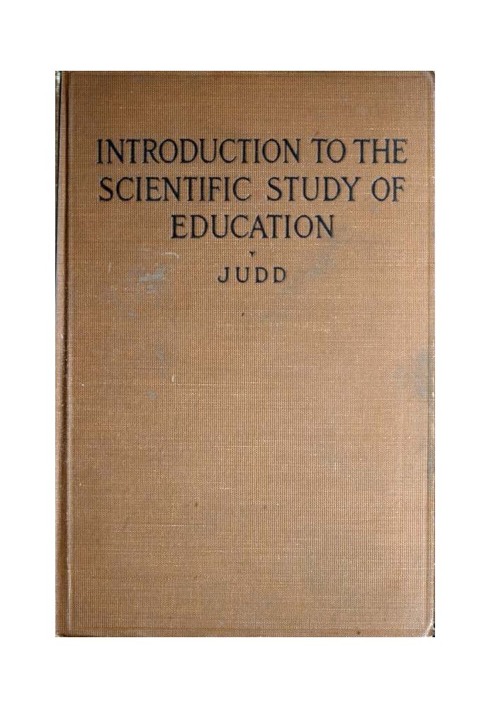 Introduction to the scientific study of education