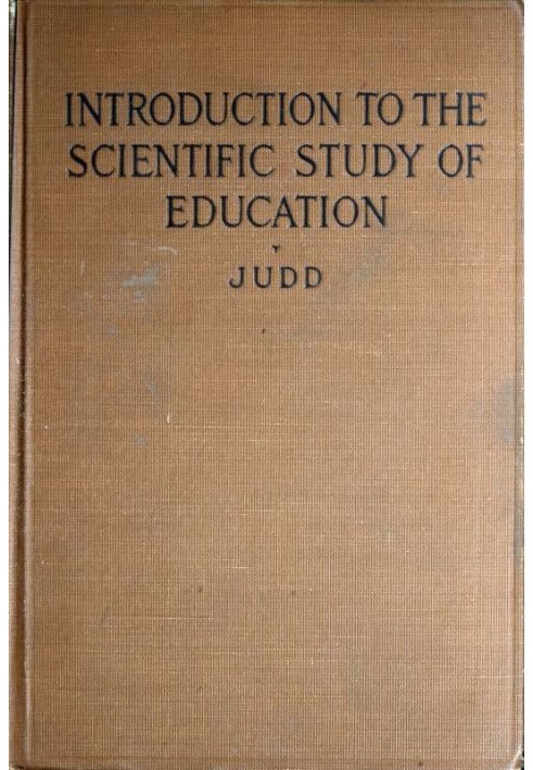 Introduction to the scientific study of education