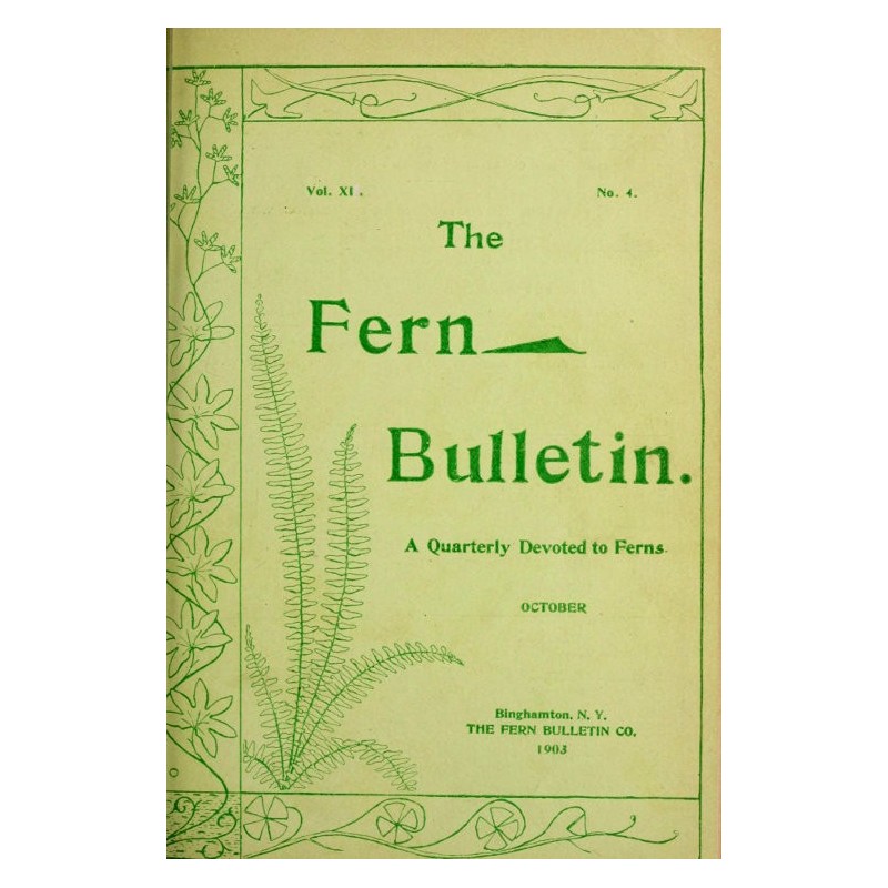 The Fern Bulletin, October...
