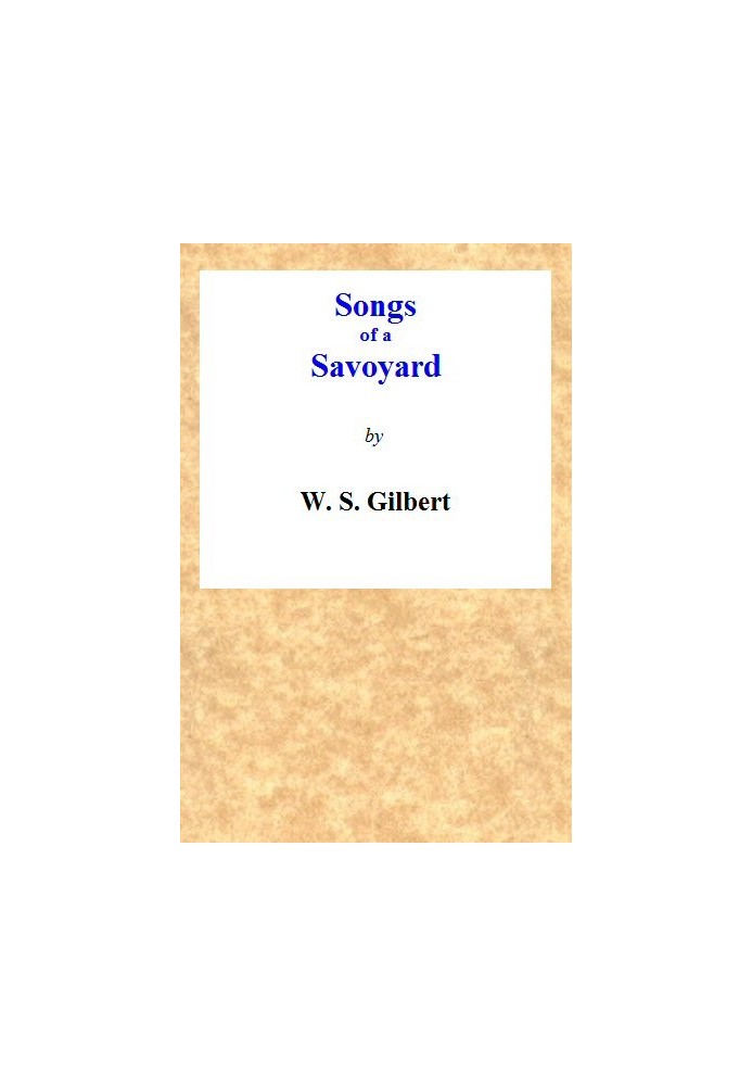 Songs of a Savoyard