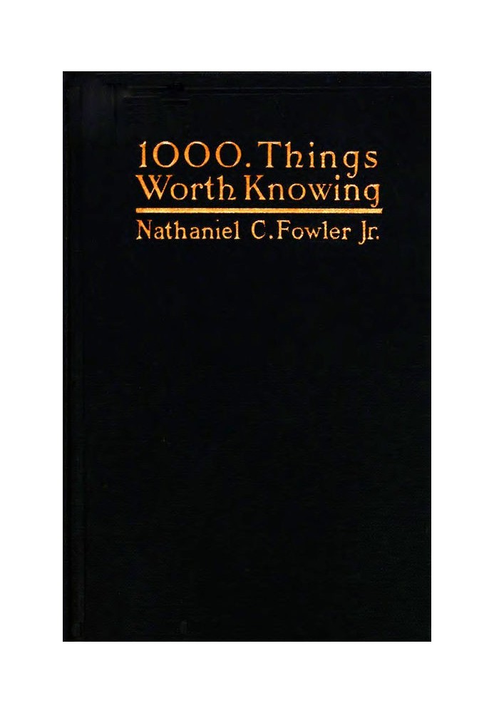 1000 Things Worth Knowing