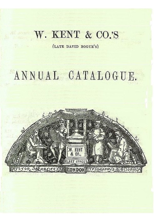 Щорічний каталог W. Kent & Co, жовтень 1858 р