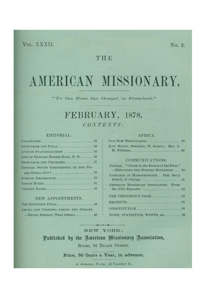 Американський місіонер — том 32, № 02, лютий 1878 р