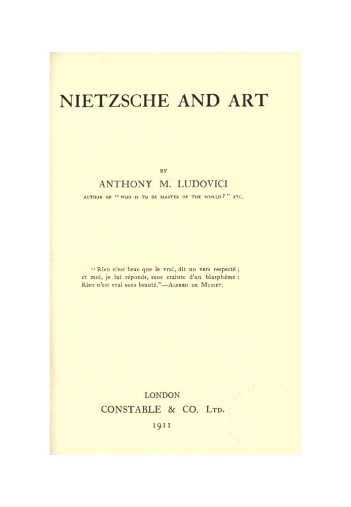 Nietzsche and Art