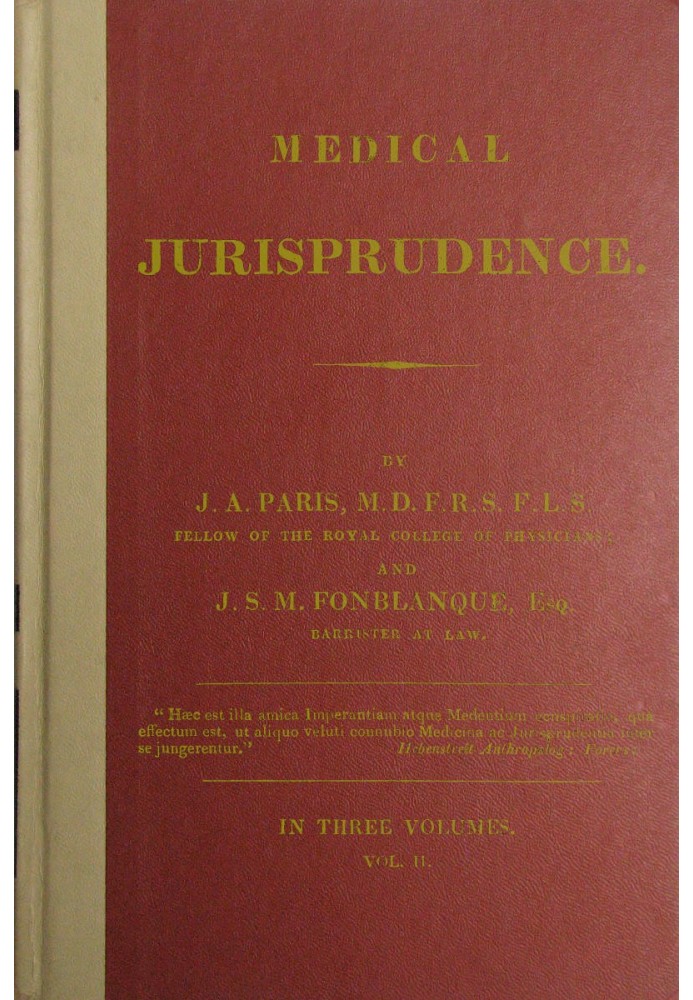 Medical Jurisprudence, Volume 2 (of 3)