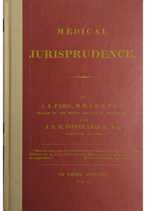 Medical Jurisprudence, Volume 2 (of 3)