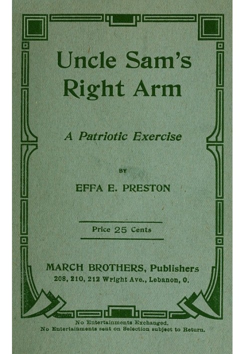 Uncle Sam's Right Arm: A Patriotic Exercise