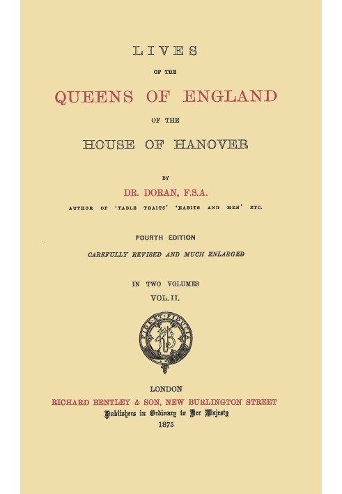 Lives of the Queens of England of the House of Hanover, volume 2 (of 2)