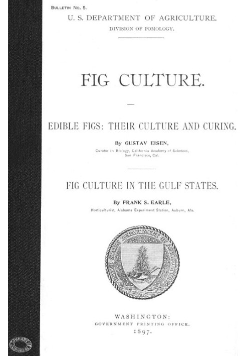 Fig Culture Edible Figs: Their Culture and Curing. Fig Culture in the Gulf States.