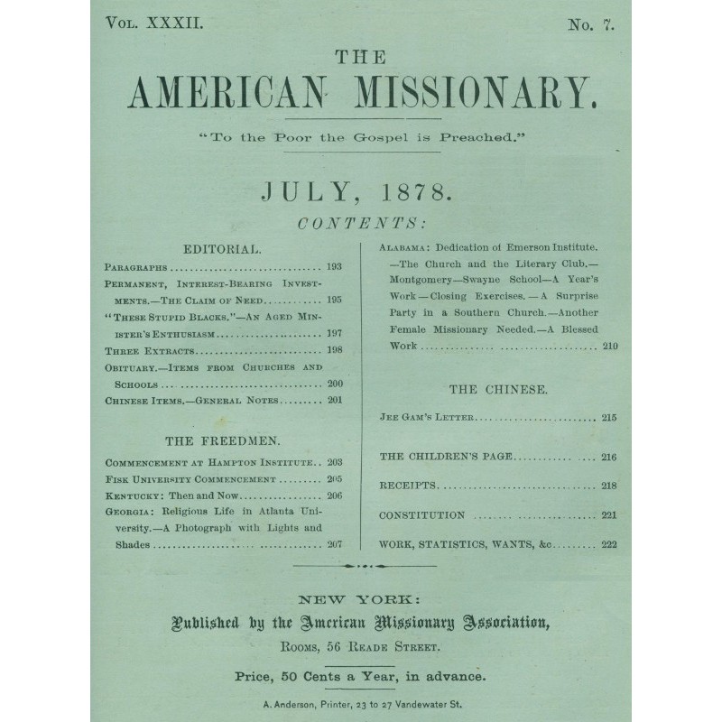 The American Missionary —...