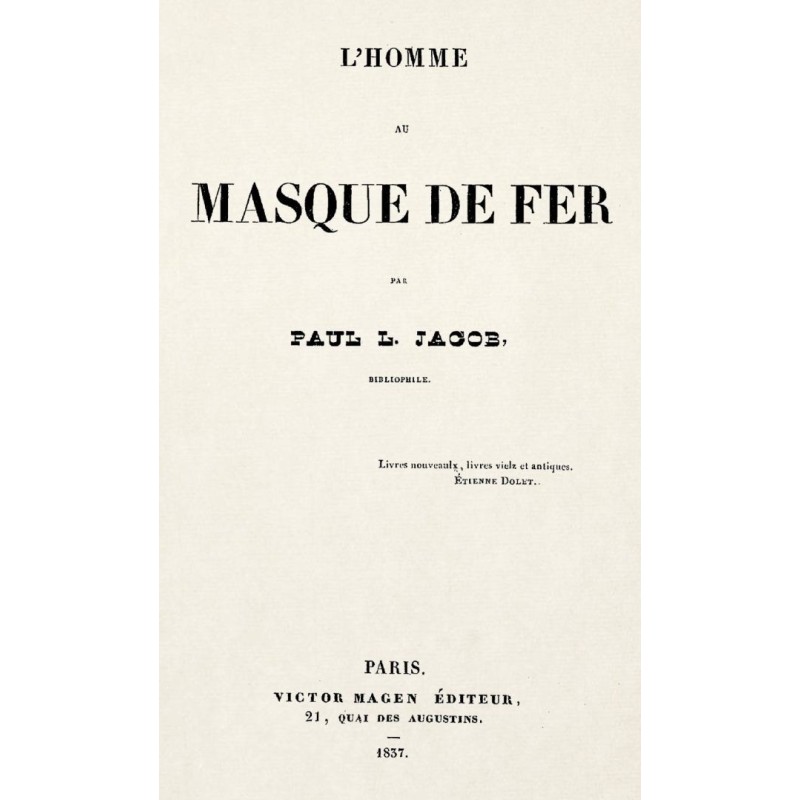 The man in the iron mask