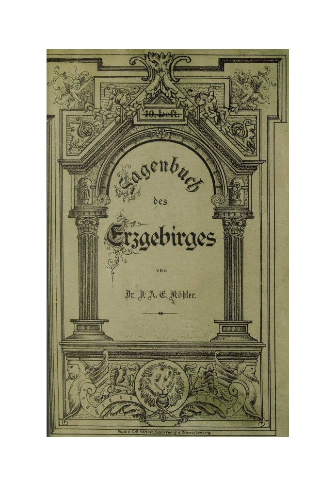 Book of legends of the Erzgebirge