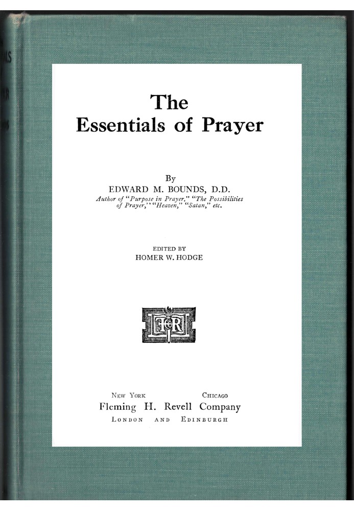 Essentials of prayer