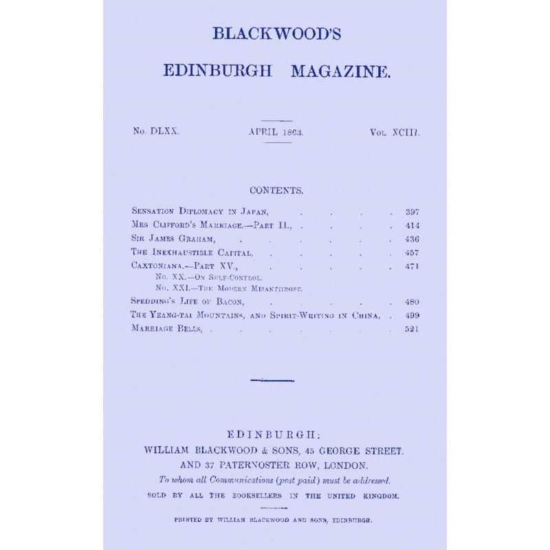 Blackwood's Edinburgh...