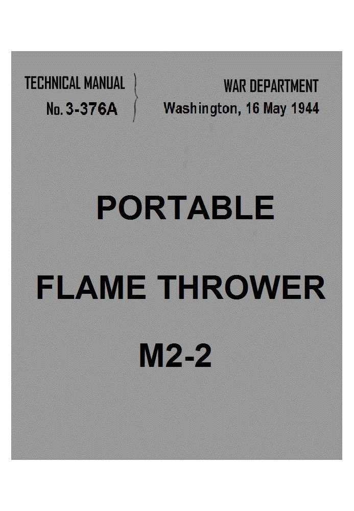 Portable Flame Thrower M2-2