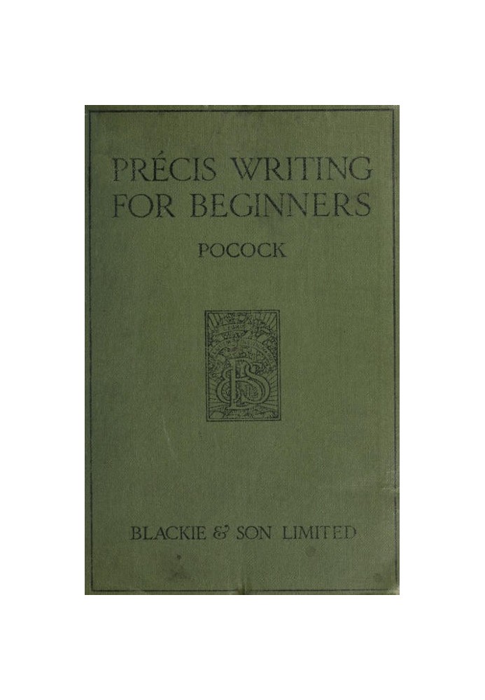 Précis writing for beginners