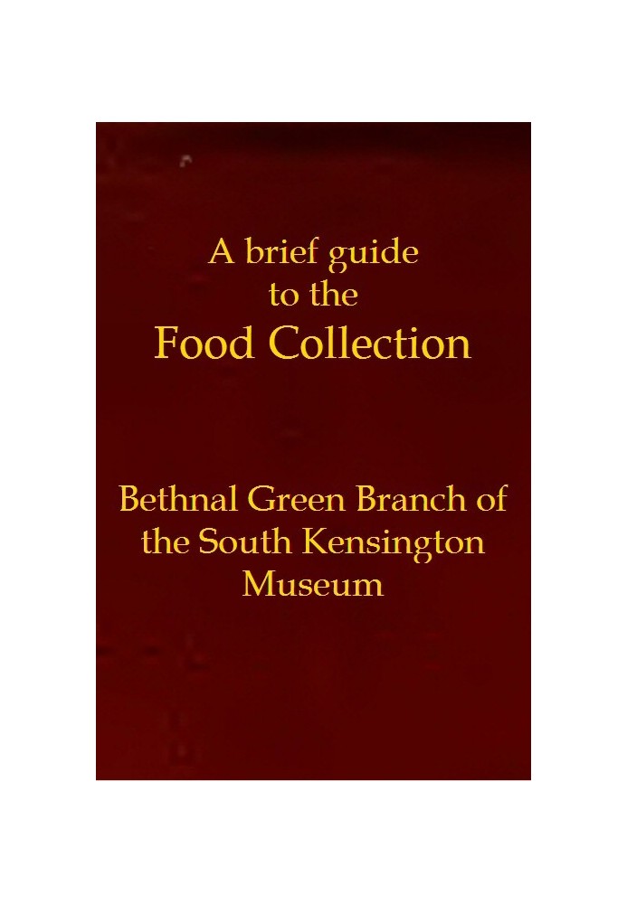 A brief guide to the Food Collection