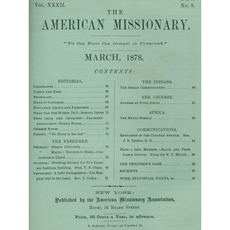 The American Missionary —...