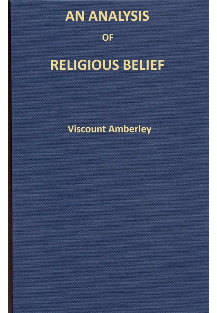 An analysis of religious belief