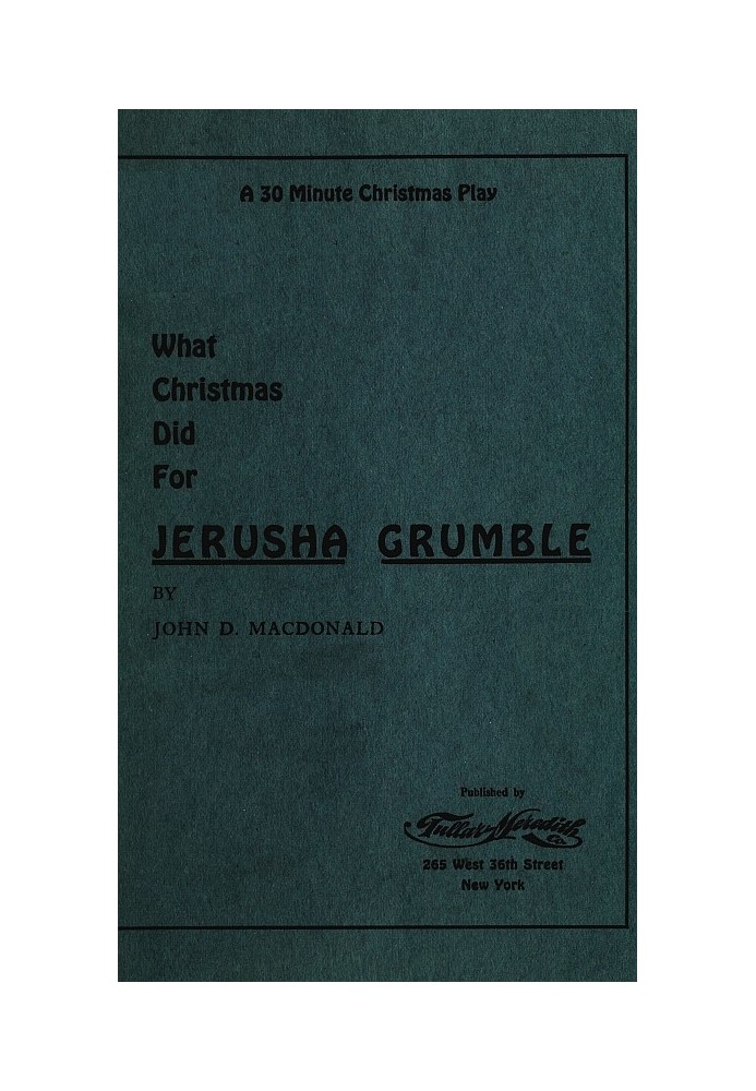 What Christmas Did for Jerusha Grumble