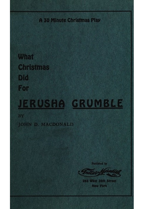 What Christmas Did for Jerusha Grumble