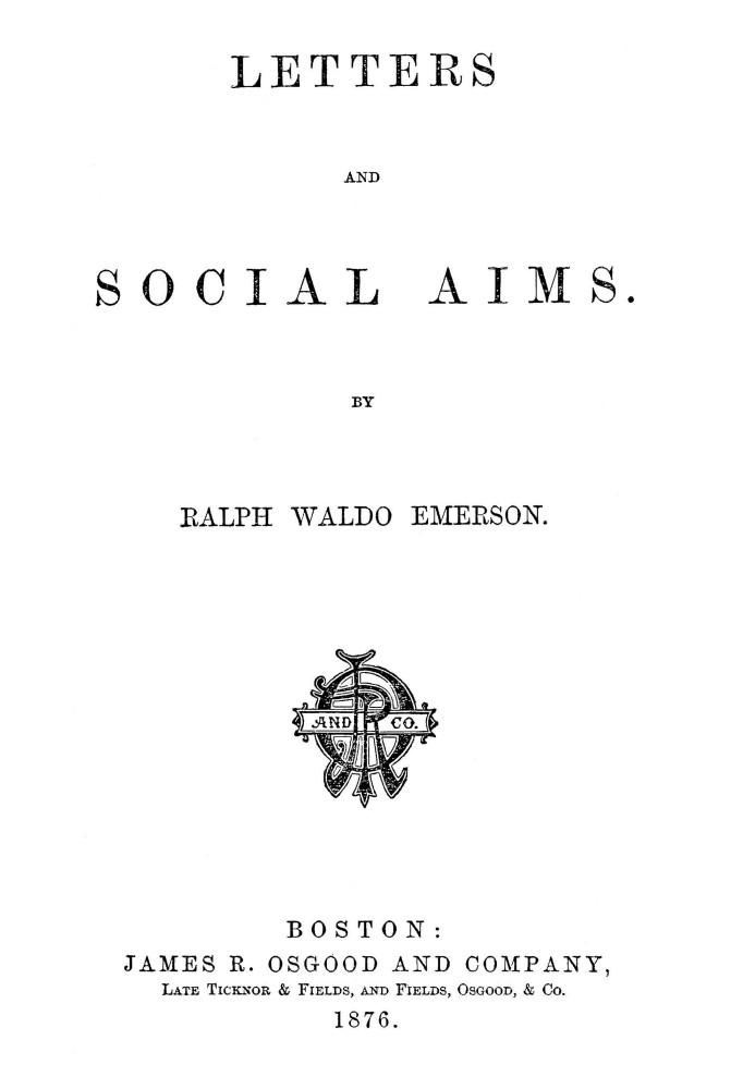 Letters and social aims