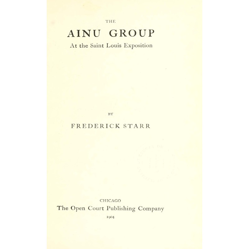 The Ainu group at the Saint...