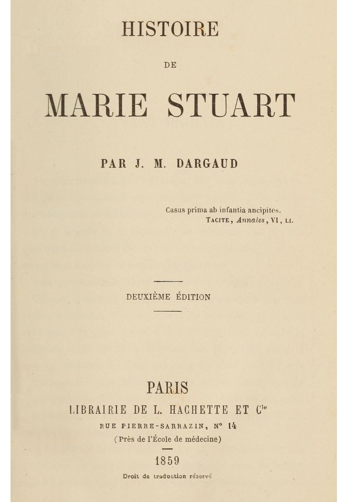 History of Mary Stuart