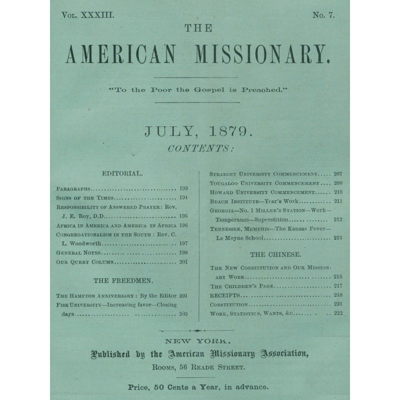 The American Missionary —...