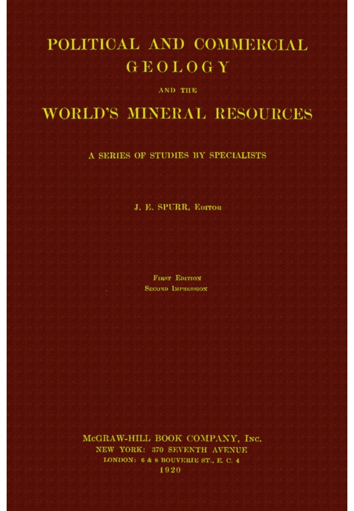 Political and commercial geology and the world's mineral resources