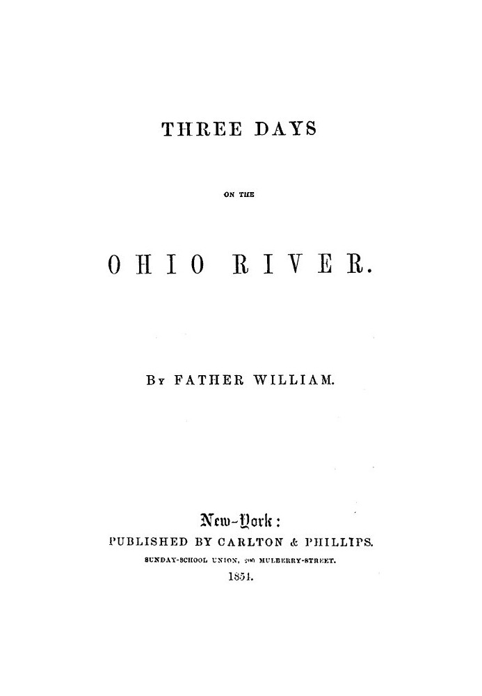 Three Days on the Ohio River