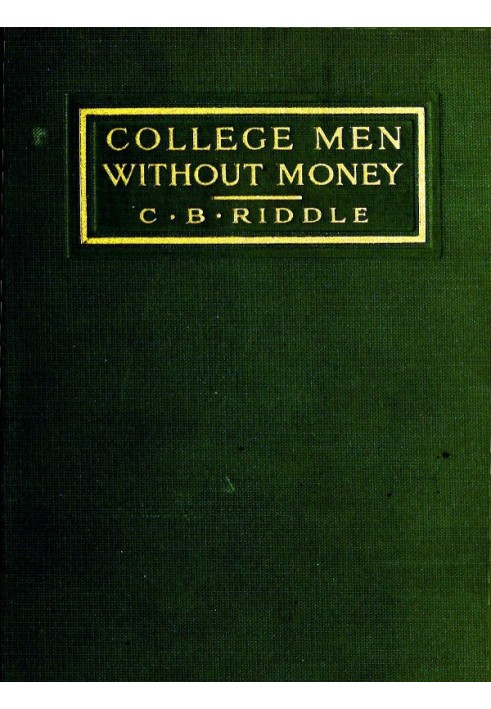 College Men Without Money