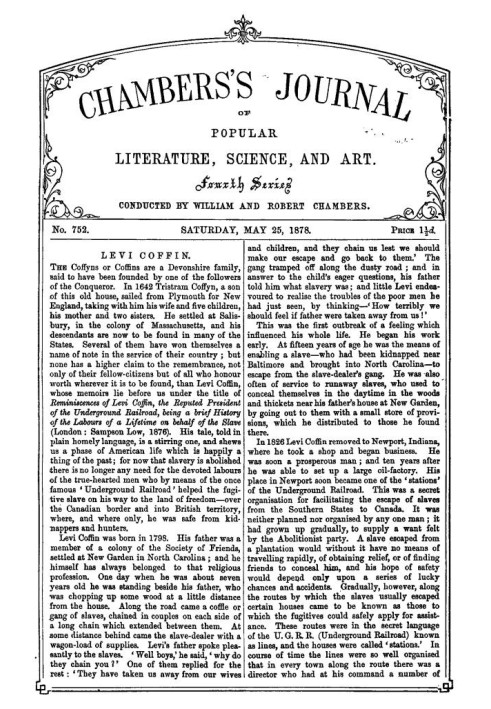 Chambers's Journal of Popular Literature, Science, and Art, No. 752, May 25, 1878