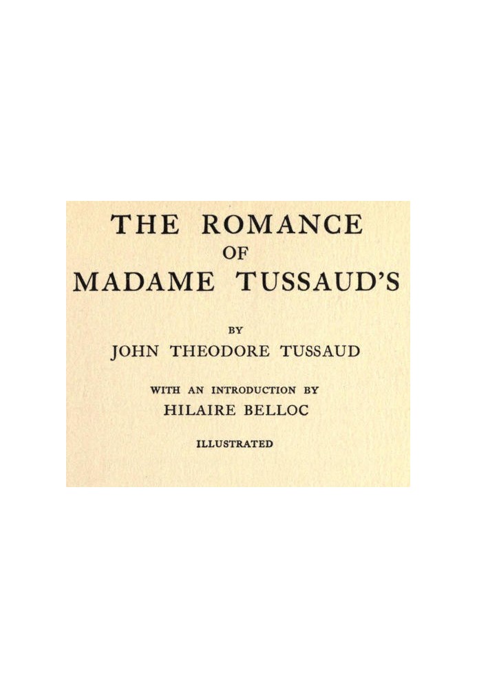 The Romance of Madame Tussaud's