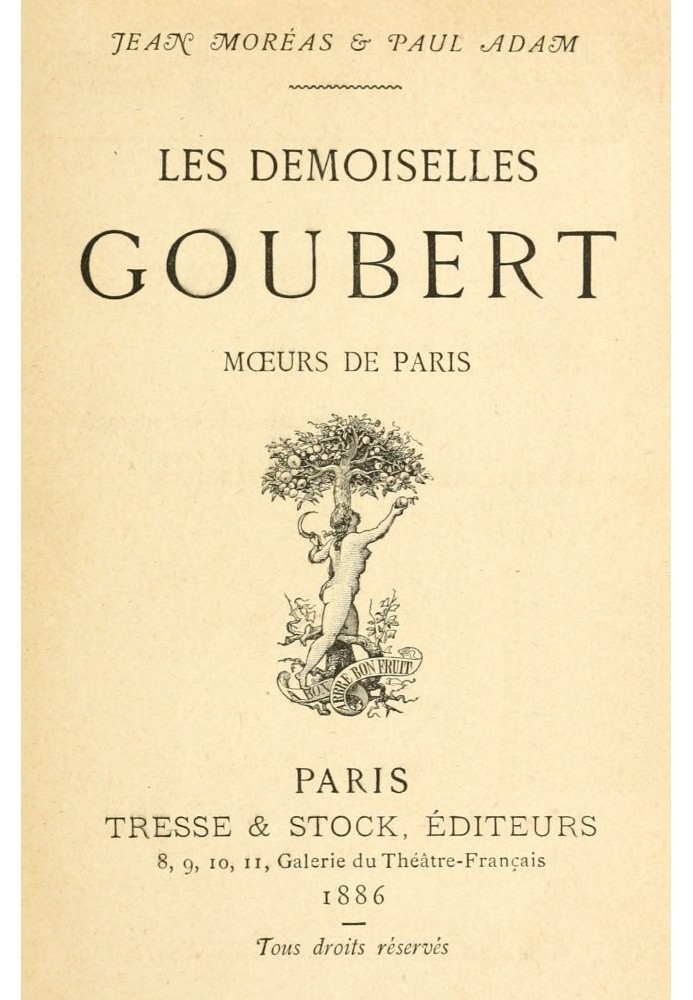 The Goubert ladies: manners of Paris