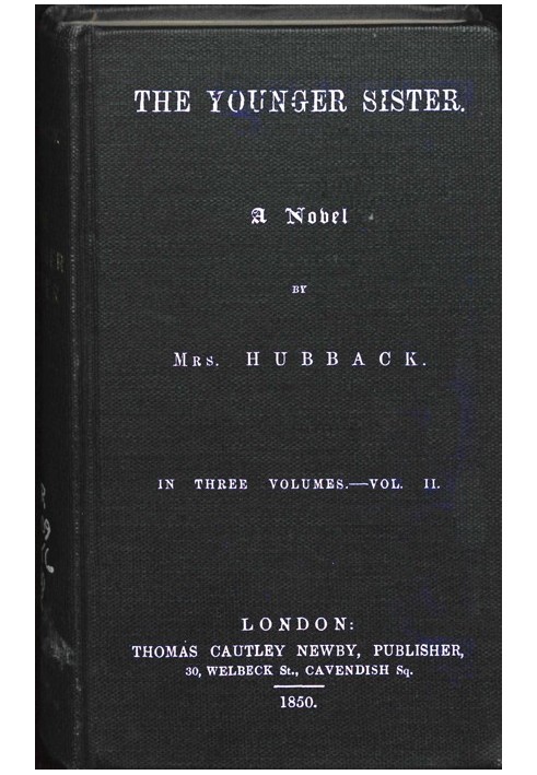Младшая сестра: Роман, Том. II.