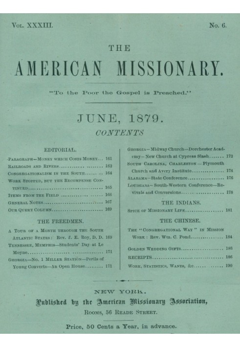 Американский миссионер - Том 33, № 06, июнь 1879 г.