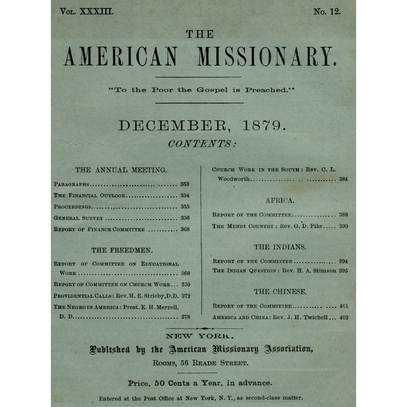 The American Missionary —...