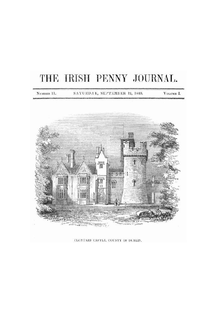 The Irish Penny Journal, Vol. 1 № 11, 12 вересня 1840 р