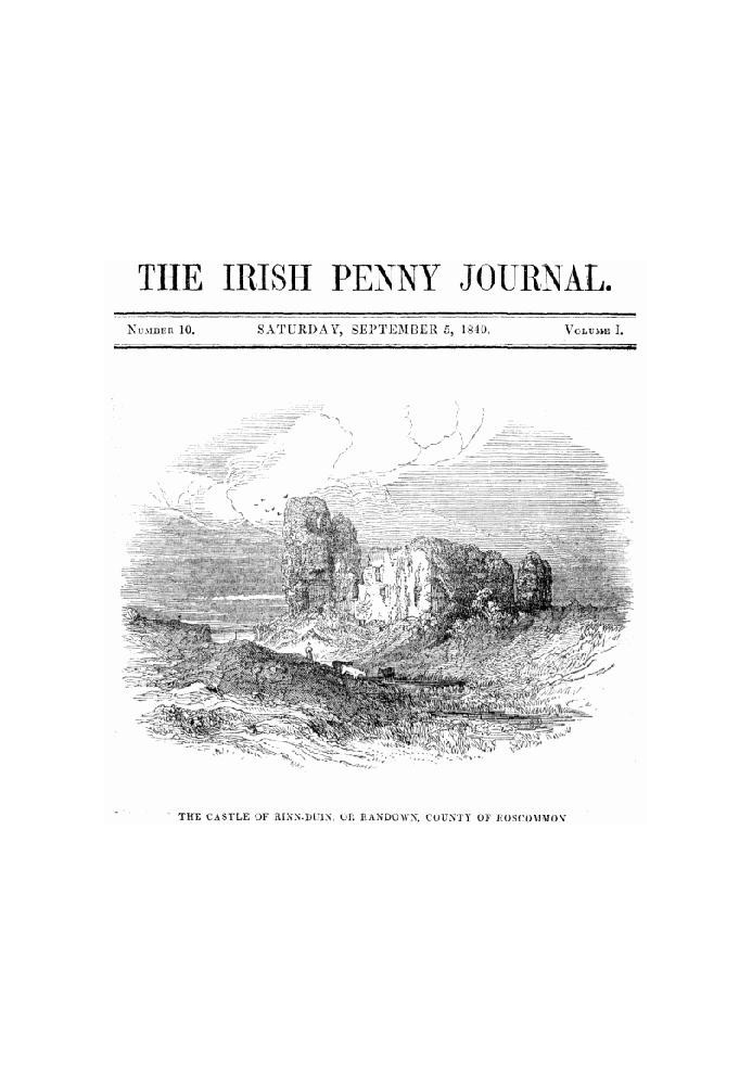 The Irish Penny Journal, Vol. 1 No. 10, September 5, 1840