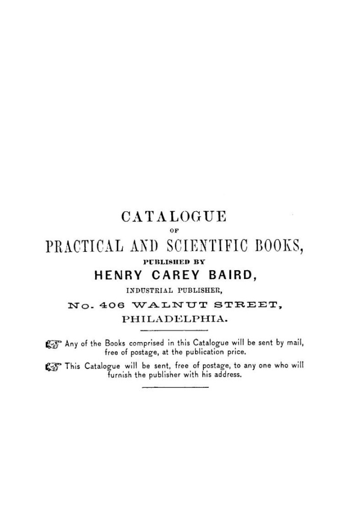 Catalogue of Practical and Scientific Books