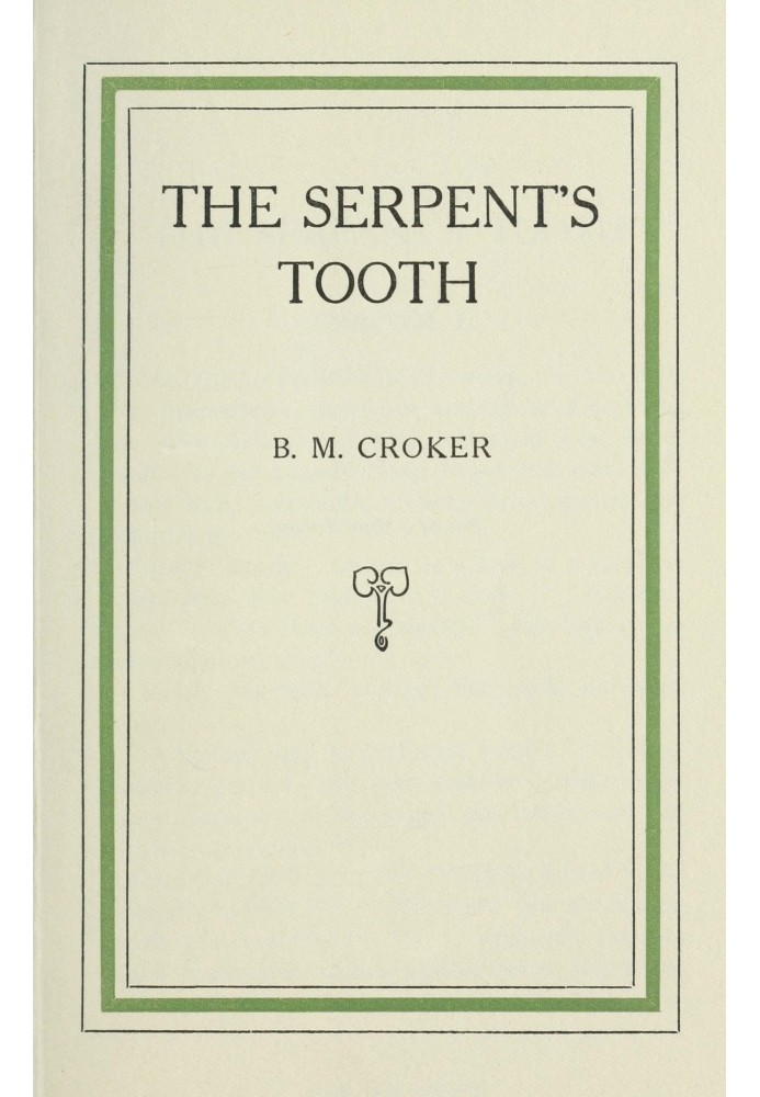 The Serpent's Tooth