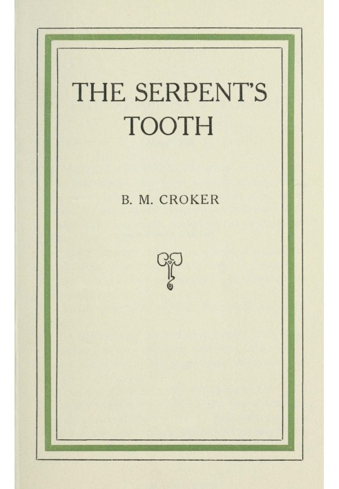 The Serpent's Tooth